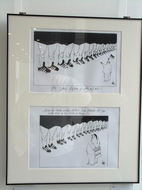 Auszug aus der Ausstellung in der unteren Wandelhalle