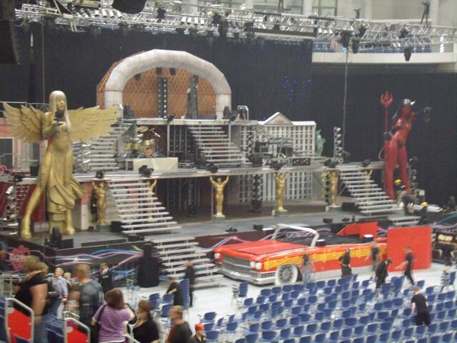 Die Bühne etwa 15Minuten nach Konzertende