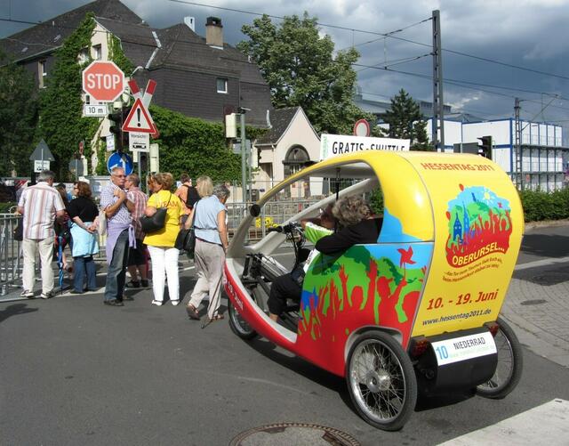Velotaxi beim Hessentag in Oberursel (14.6.2011)