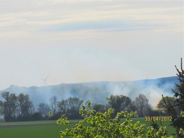 Der Blick aus dem Dachfenster gibt auch nur Rauch und Qualm her.