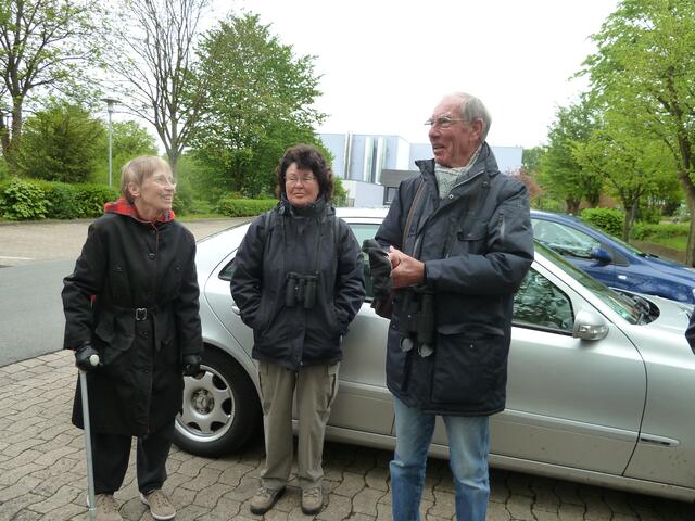 Frau und Herr Mätze bei der Begrüßung.