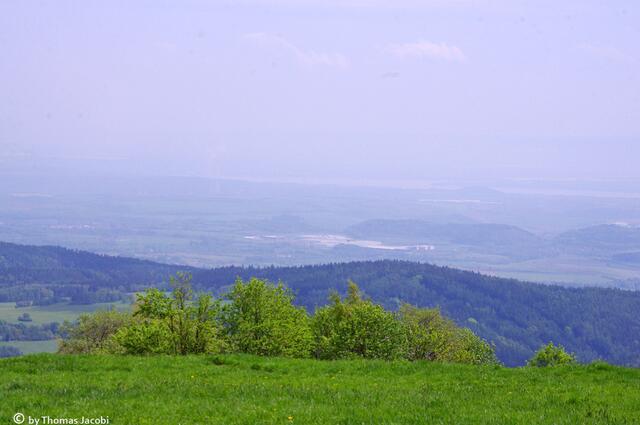 Die Egertalsperre ist kaum zu erkennen.