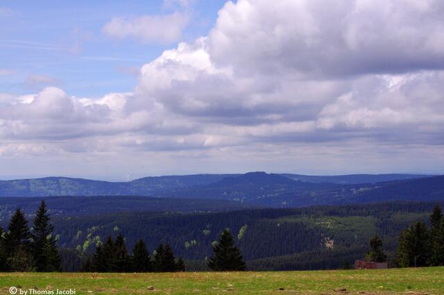 Blick vom Keilberg ins Böhmische.