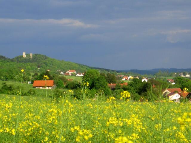 Abendsonne am Finnerücken bei Eckartsberga.