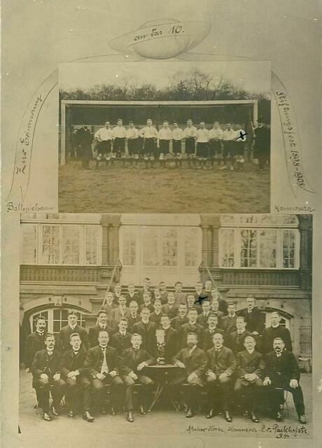 Ballspielverein Hannovera, 10-jähriges Stiftungsfest 1908. "Hannovera" fusionierte im Jahr 1913 mit "96"