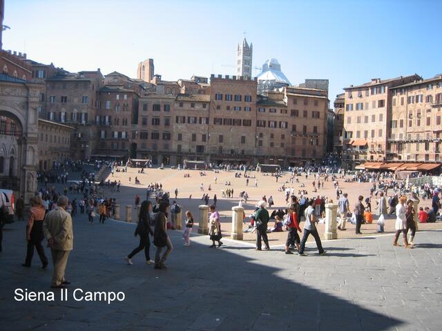 Marktplatz in Siena