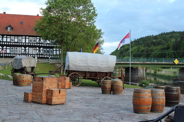 blick auf den historischen hafen und dem ehemaligen umschlagplatz....