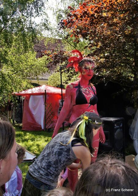 Elfenfestival 2012 auf Schloss Blumenthal - Aus Silvia Bender wird eine bezaubernde Elfe