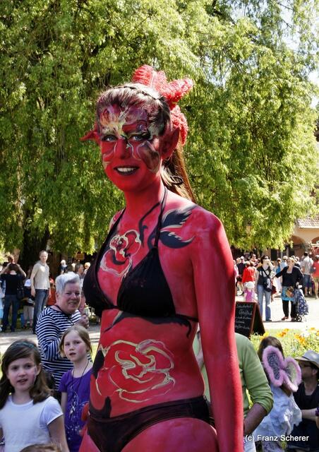 Elfenfestival 2012 auf Schloss Blumenthal - Aus Silvia Bender wird eine bezaubernde Elfe