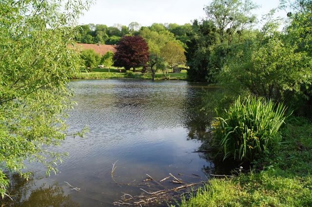 Und hier das "Unterwasser" der Mühle
