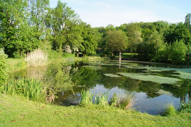 Das "Oberwasser", die Antriebsreserve für das Schaufelrad.