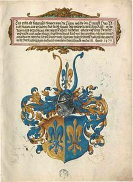 Familienwappen der Fugger "von der Lilie"