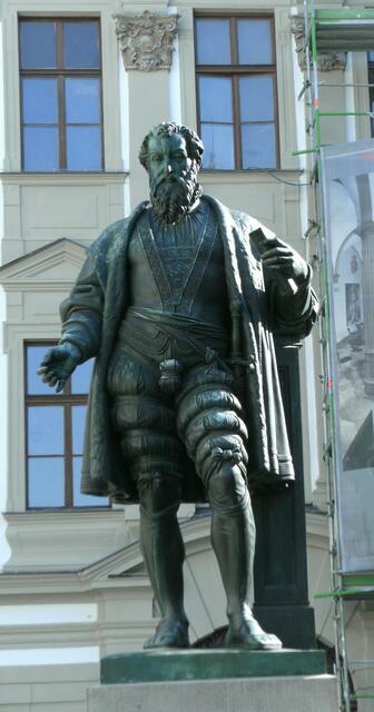 Fugerstatue/Fuggerplatz in Augsburg