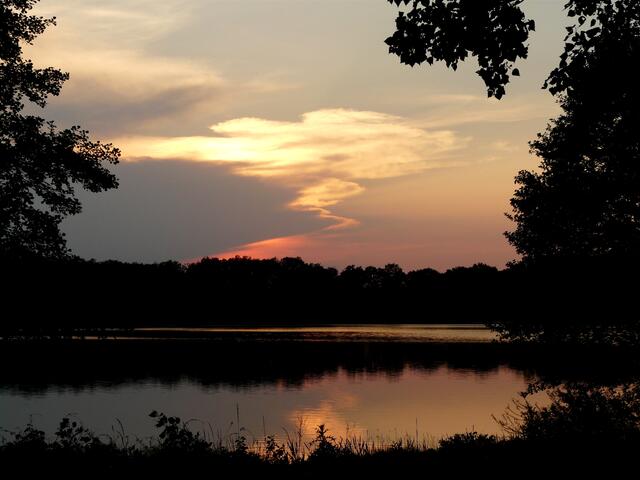 Schöner kann ein Tag wohl kaum enden...Sonnenuntergang am Wietzesee in Langenhagen - Frühjahr 2012.