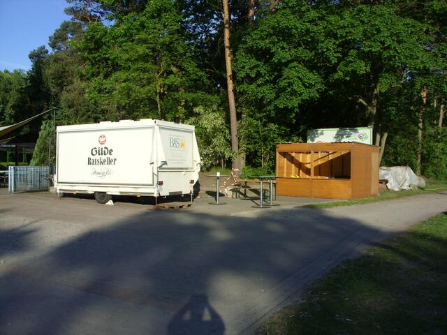 Noch liegt das Sportgelände in morgendlicher Stille.
