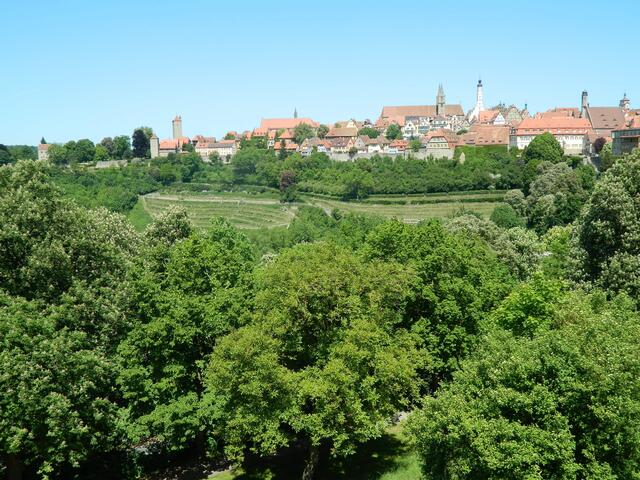 Blick vom Panoramaweg auf die Stadt