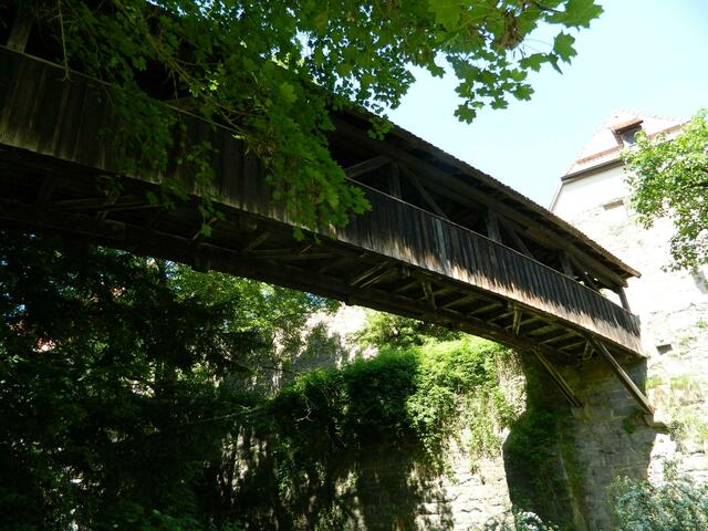 Holzbrücke an der Spitalbastei