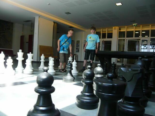 Auch Köpfchen wurde genutzt - beim Schach spielen