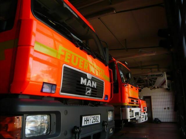 Bei der Berufsfeuerwehr Bergedorf