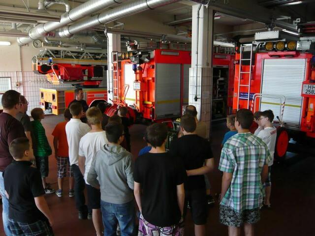 Bei der Berufsfeuerwehr Bergedorf