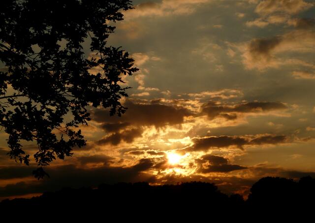 Sonnenuntergang im Westen...