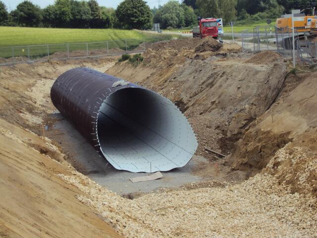 .. Sicht von Westen nach Osten ...