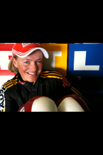 Tina Schüßler beim TV-Dreh, Dokumentation RTL Profiboxen