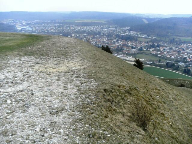Blick vom Plateau in Richtung Bopfingen