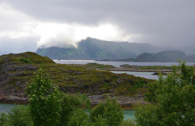 Die Lofoten zeigten sich uns durch  das schlechte Wetter ziemlich unwirtlich