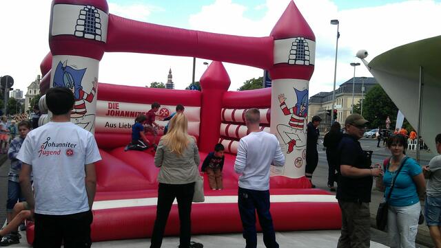 Unsere Hüpfburg auf dem Kinderfunfest | Foto: Lukas Frank