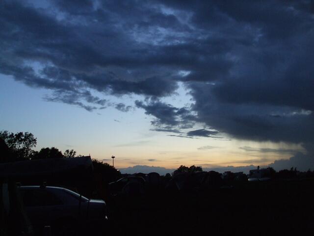 Abendstimmung auf dem Platz