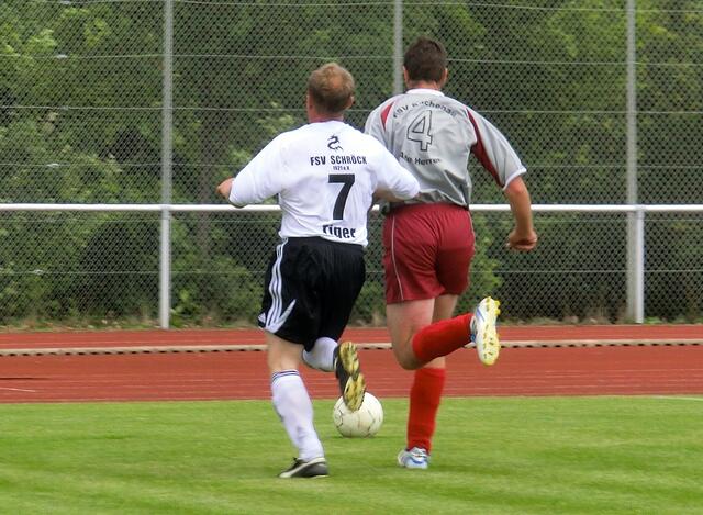 Ü40-Spielszene FSV Buchenau - FSV Schröck (Foto: Dersch)