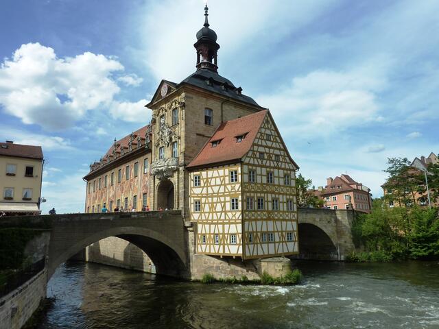 Eins der Wahrzeichen Bambergs: Das Alte Rathaus