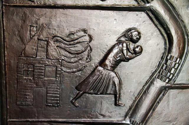 Detail an der Eingangstür