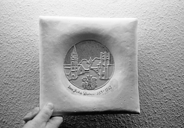 Der Wandteller zur 1000-Jahr-Feier.