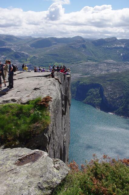 Am Preikestolen/Norwegen
