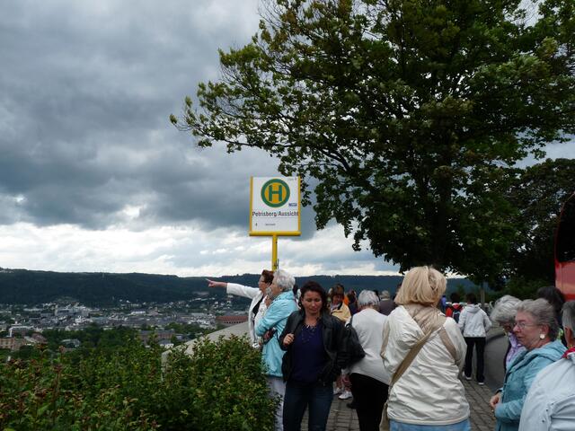 hier haben wir einen super Blick über Trier