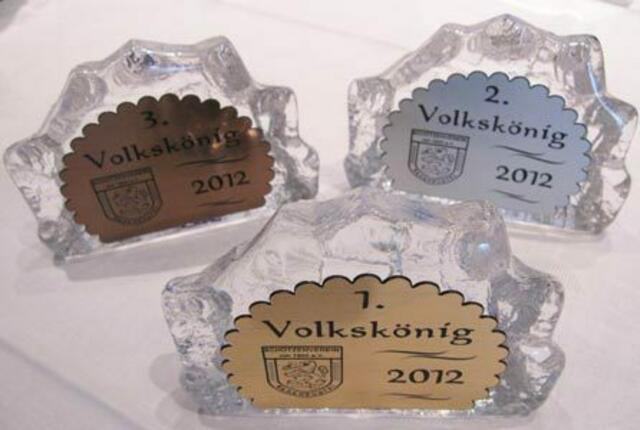 Wer wird Volkskönig? Diese Trophäen wurden ausgeschossen.