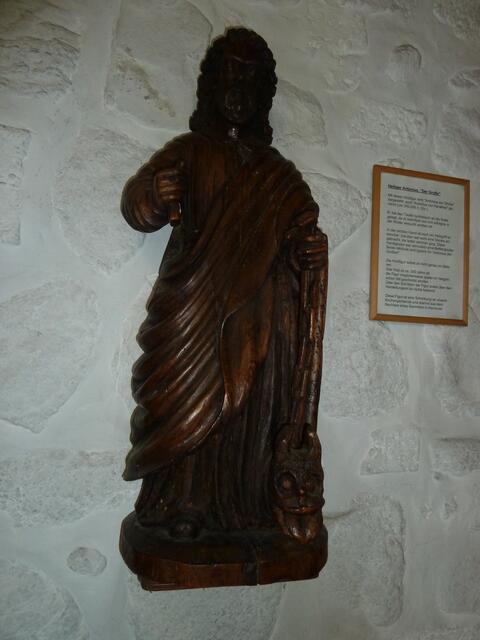 Figur des hl Antonius des Großen.