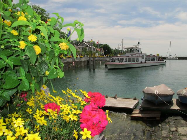 der Hafen von Meersburg