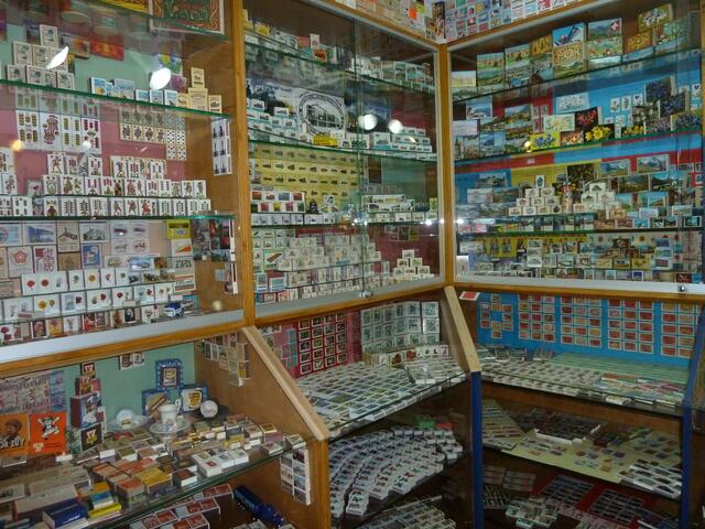 Hier konnte man Streichholzschachteln bewundern.