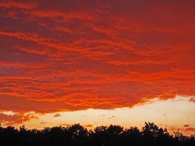 Am 1. Juli 2012 in Hannover.
Der Himmel brennt!