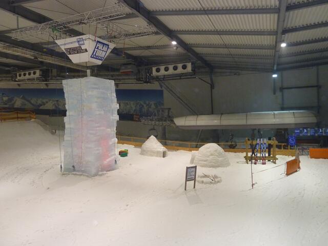 Hier am Polarturm kann man das klettern üben.