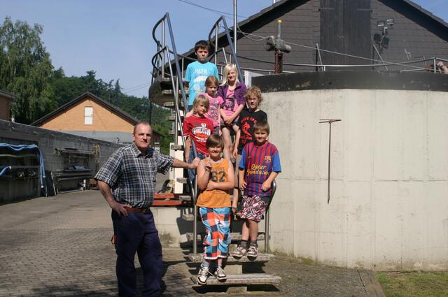 In der Kläranlage im Remmeker Feld mit Uwe Kirner, der für eine interessante Führung sorgte.