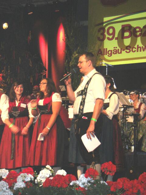 Markus Baumann aus Sonthofen führte gekonnt durch`s  Programm
