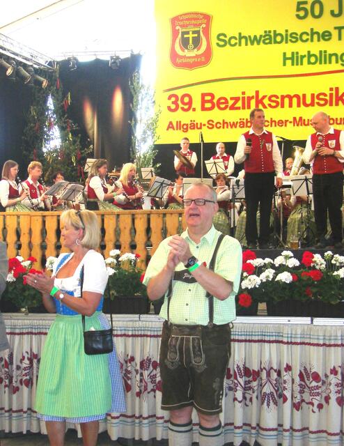 Unser Bürgermeister Jürgen Schantin ist voll dabei
