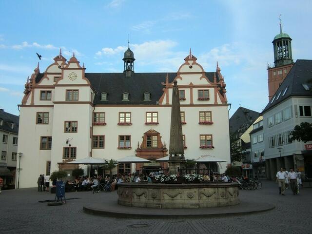 Das Rathaus von Darmstadt