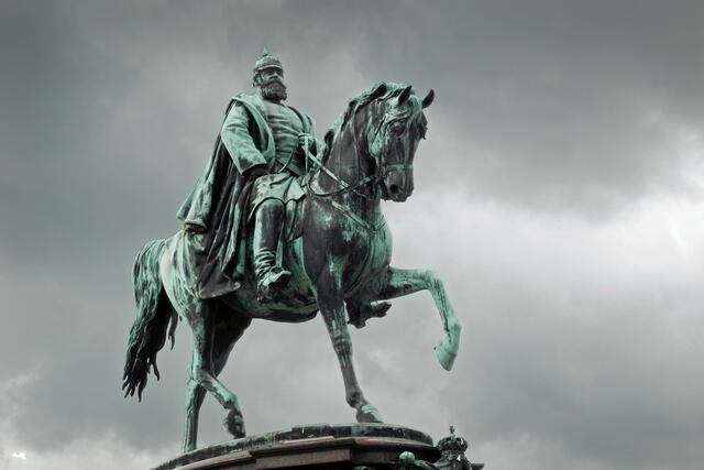 Reiterstandbild Großherzog Friedrich Franz II. (Detail)