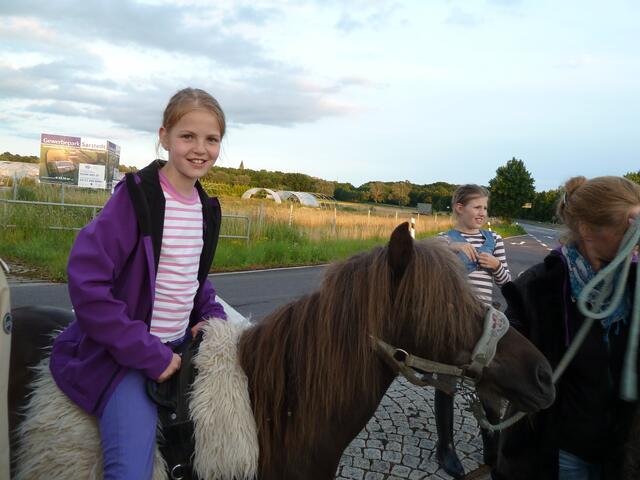 Ponyreiten auf dem Wallach "Bongo" ist eine echte Herausforderung