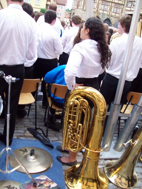 Nicht immer spielt der Huber die Tuba.